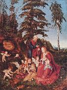 Lucas Cranach The Rest on The Flight into Egypt oil painting reproduction